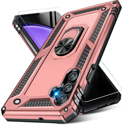 Miniatura 54 de Vaki Funda para Samsung Galaxy S22 5G con protector de pantalla integrado de grado militar, cubierta dura y resistente, funda resistente para Galaxy