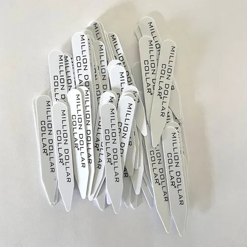 Miniatura 4 de Plastic Collar Stays, White Dress Shirt Collar Inserts, Removable Dress Shirt Stays for Men