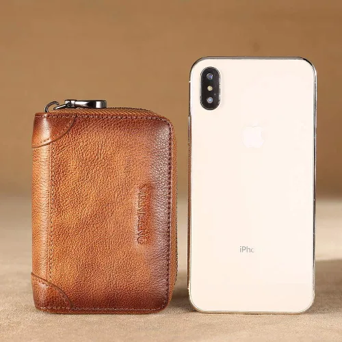 Miniatura 6 de Rfid - Tarjetero de cuero genuino para hombre