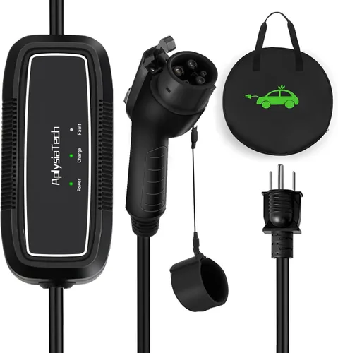 Miniatura 7 de Cargador EV de nivel 1+2, 16 amperios 110-240 V, cargadores eléctricos portátiles SAE J1772 para automóvil, estación de carga EV enchufable