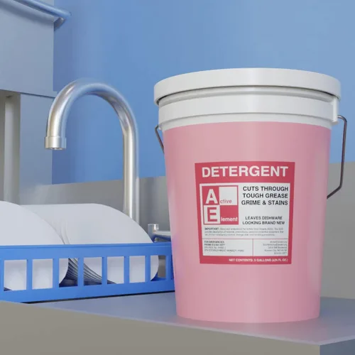 Miniatura 6 de Active Element - Detergente comercial para lavavajillas - Hace dos cubos de 5 galones - Detergente industrial para platos - Para lavavajillas