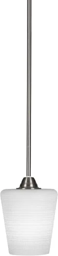 Miniatura 10 de Toltec Lighting Paramount - Mini colgante de 1 luz en acabado negro mate con cristal de arte perla de 7 pulgadas y estilo negro