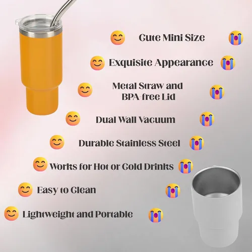 Miniatura 3 de Lindo juego de vasos de chupito con popote de 2 onzas, mini vaso de chupito con tapa y pajita, vasos aislados Kawaii para expreso, bebidas