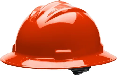 Miniatura 10 de Bullard Casco de seguridad de ala completa de 3 costillas con suspensión de trinquete de 4 puntos y almohadilla de algodón para cejas Verde bosque