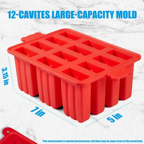 Miniatura 2 de moldes para paletas, De silicona de hielo pop molde de Grado Alimentario de tortas de moldes para helado 50 palitos de paletas 50 bolsa de paletas
