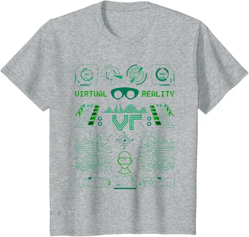 Miniatura 36 de Camiseta de realidad virtual VR Retro Gamers, Negro, S