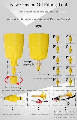 Miniatura 2 de Kit de purga de aceite de freno de disco hidráulico de bicicleta para todos los frenos Shimano, SRAM, AVID, TEKTRO, MAGURA, Hayes, herramienta