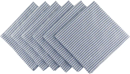 Miniatura 16 de DII Colección de mesa a rayas de sirsaca 100% algodón, gris, camino de mesa, 14 x 108, 1 pieza