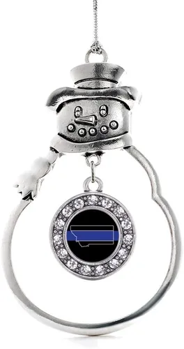 Miniatura 193 de Inspired Silver - Roller Queen - Adorno de Navidad plateado - Adorno circular para árbol de Navidad con circonita cúbica - Decoración colgante