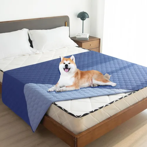 Miniatura 7 de gogobunny Manta 100% Impermeable de Doble Cara para Perros, Cubierta Suave para Cama de Mascotas, Reversible, Protege Muebles, Sillón, Sofá, Coche