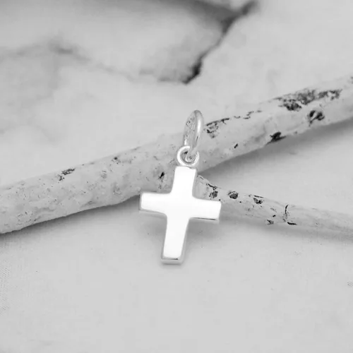 Miniatura 5 de Colgante de plata de ley con forma de cruz