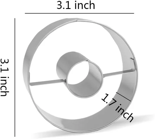 Miniatura 2 de Cortador de rosquillas de 3.1 pulgadas - Acero inoxidable