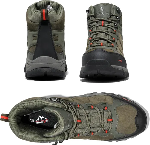 Miniatura 50 de NORTIV 8 - Botas de senderismo impermeables para hombre, zapatos de montañismo ligeros para exteriores