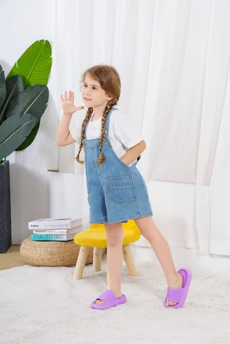 Miniatura 8 de Youecci Sandalias de nube para niños, sandalias de ducha, sandalias de baño, piscina, cómodas pantuflas de suela gruesa, zapatos de playa