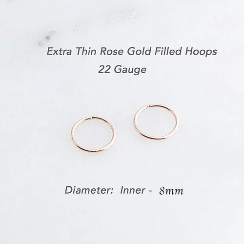 Miniatura 74 de Aretes de aro dorados y plateados para cartílago, nariz, tabique, oreja, hélix, tragus, joyería para mujer, hipoalergénicos, pequeños aros