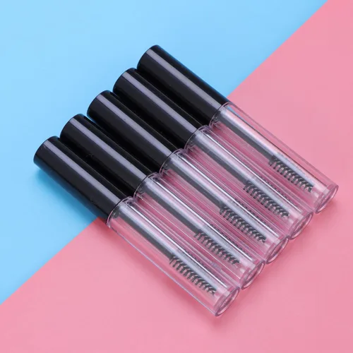 Miniatura 7 de FRCOLOR 5 unids 0.1 fl oz tubo vacío rimel pestañas tubo pestañas crema botella rimel tubo contenedor con 5 embudos para rímel