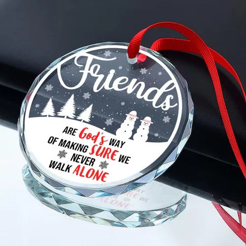 Miniatura 2 de Jesuspirit Adornos Navideños de Amigos 2025, Regalos de Amistad para Mujeres y Amigas, Adorno para Árbol de Navidad, Adorno de Regalo para Hermanas
