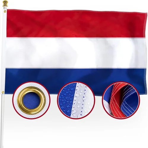 Miniatura 9 de XIFAN Bandera de El Salvador prémium de 3 x 5 pies para exteriores, bandera de país salvadoreño de nailon 210D de doble cara resistente, decoración