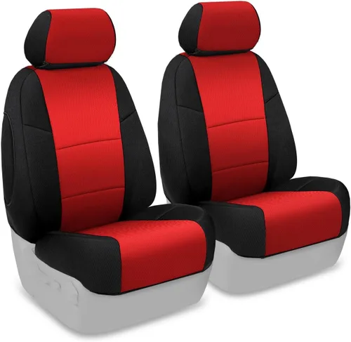Miniatura 11 de Coverking Custom Fit Funda para asiento Select Chrysler 200 modelos – spacermesh, Negro/Gris Topo (Black/Taupe Insert)
