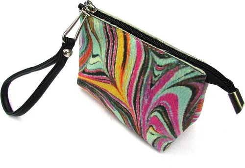 Miniatura 2 de Bolso de pulsera Ebru de moda de granada roja