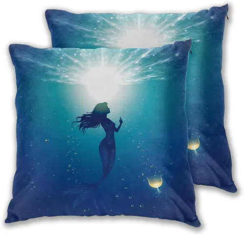 Miniatura 17 de Juego de 2 fundas de almohada cuadradas de Acción de Gracias, hojas de arce otoñales, fundas protectoras para sofá con cremallera oculta, 16 x 16