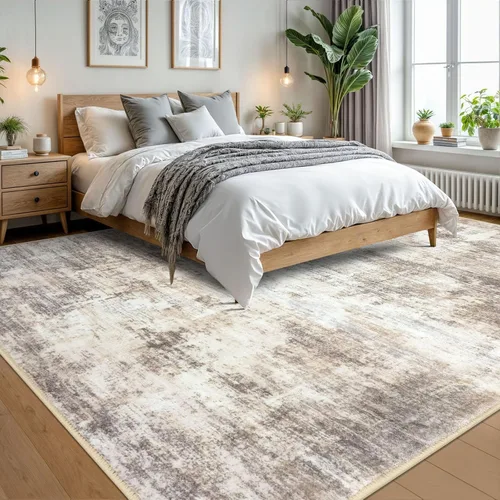 Miniatura 538 de IOHOUZE Alfombra abstracta lavable de 3 x 12 pies para pasillos, antideslizante para cocina, camino de entrada de lana sintética para interiores