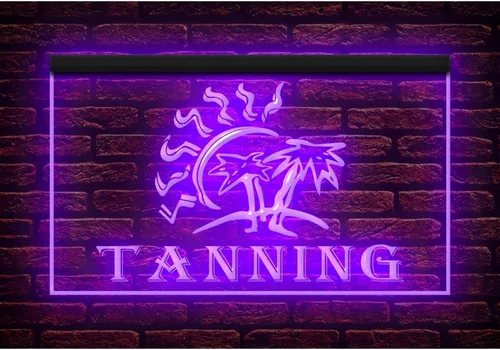 Miniatura 8 de 160027 Letrero de neón con luz LED para salón de belleza de bronceado (12 x 8 pulgadas, 16 colores por control remoto)