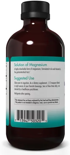 Miniatura 3 de NutriCology Cloruro de magnesio líquido - Soporte óseo, forma biodisponible - 8.0 fl oz (8 fl oz)