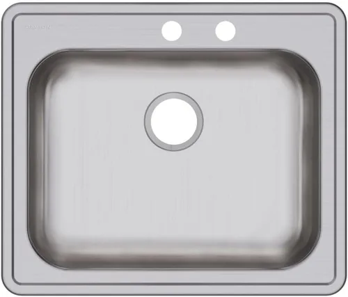 Miniatura 21 de Elkay GE12521 Dayton Fregadero de cocina empotrable de una sola cubeta de acero inoxidable de 25" - 1 orificio para grifo