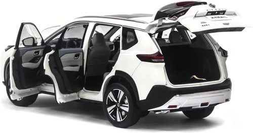 Miniatura 6 de PAUDI MODELO 1/18 Coche fundido a presión X-Trail Minicar 2022 para adultos Colección Regalo de cumpleaños Blanco