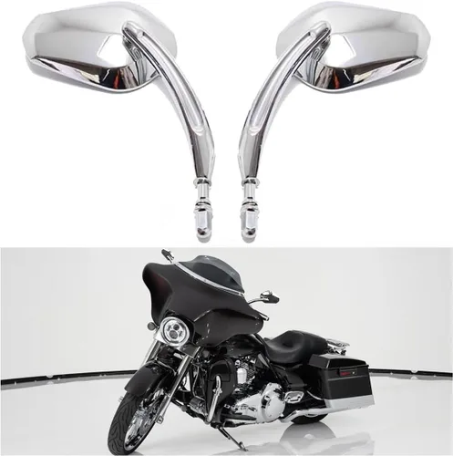 Miniatura 12 de DREAMIZER Sportster Espejos compatibles con Harley Road King Street Electra Glide Dyna Softail Road Glide Retrovisor de motocicleta 1982-2026 (negro)