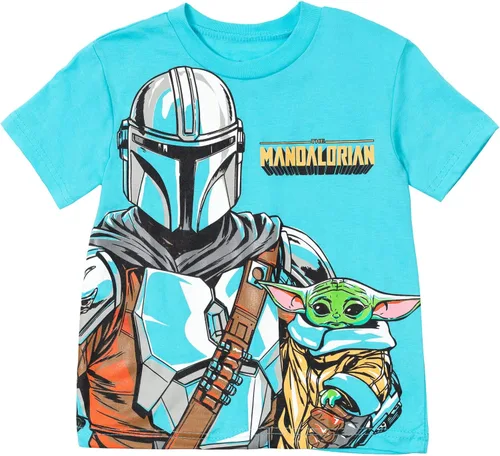 Miniatura 5 de STAR WARS The Mandalorian The Child - Conjunto de camiseta y pantalones cortos de rizo francés para bebés y niños grandes