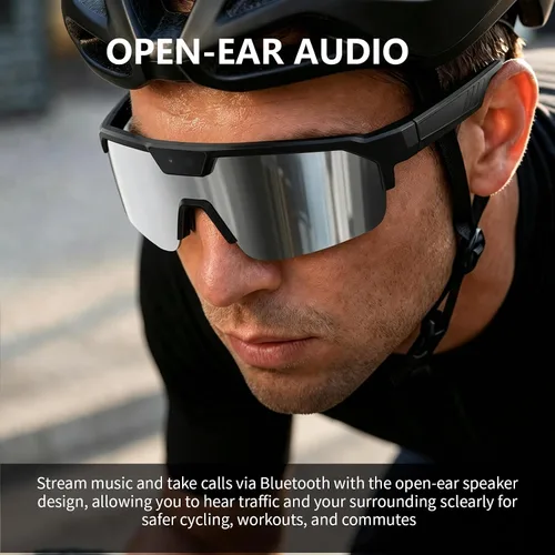 Miniatura 4 de Lentes inteligentes con inteligencia artificial con cámara, gafas de grabación de video con antivibración, gafas de sol inteligentes con Bluetooth