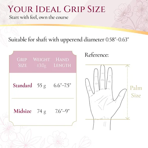 Miniatura 6 de SAPLIZE Puños de golf exclusivos para mujer, diseño cónico optimizado, elegante serie de colores sólidos, suaves, cómodos y absorbentes de golpes