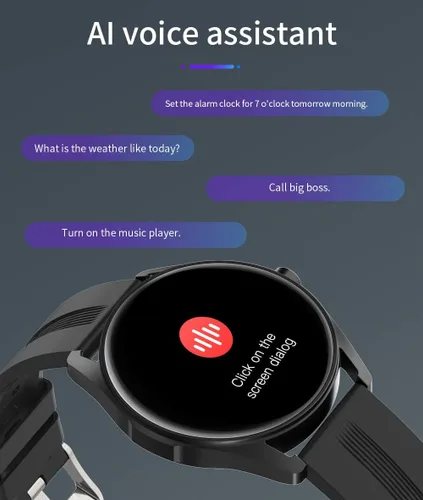 Miniatura 6 de Relojes inteligentes para hombres y mujeres Bluetooth marcación de llamadas/recordatorio de mensajes, reloj de fitness con frecuencia cardíaca