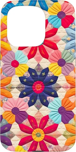 Miniatura 14 de Quilting Flower Blooms Quilt Pattern Case for iPhone 17