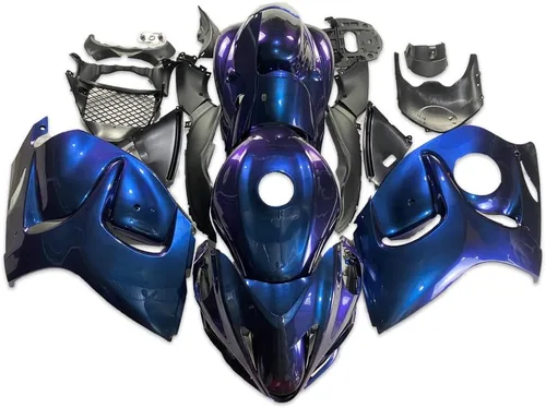 Miniatura 23 de Carenado completo blanco negro para Suzuki 2008-2019 GSXR 1300 Hayabusa Gen2 inyección ABS plástico Carrocería juego de carrocería del mercado de 12