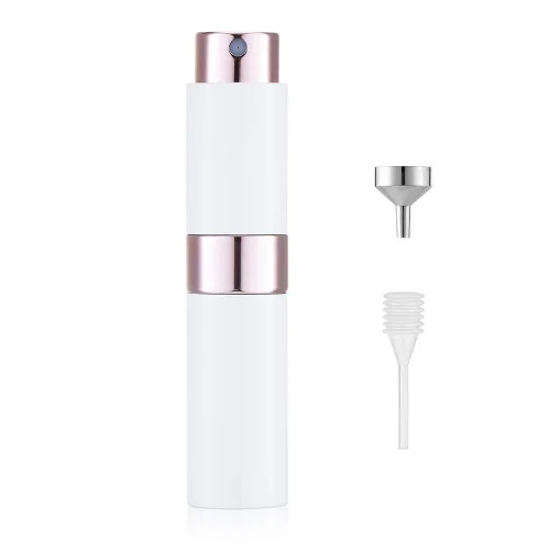 Miniatura 22 de LISAPACK Botella de spray de perfume de 8 ml con atomizador para viajes, dispensador de colonia recargable vacío, rociador portátil (Negro mate)