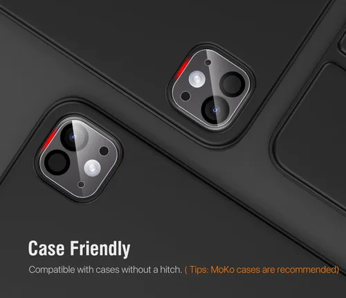 Miniatura 7 de MoKo Paquete de 3 protectores de lente de cámara para iPad Pro de 11 pulgadas/iPad Pro de 13 pulgadas M4/M5 2024/2025, adhesivo de vidrio templado