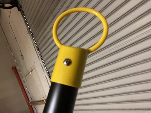 Miniatura 3 de Barra retráctil de cono de seguridad amarillo/negro Barra de cono de seguridad 2 "OD x 52-80" de longitud