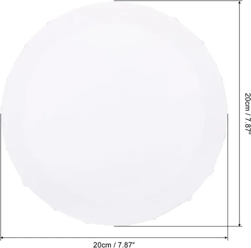 Miniatura 2 de PATIKIL Lienzos de pintura para pintura, paquete de 2 paneles redondos de madera de 8 x 8 pulgadas, paneles de arte en blanco estirados para pintura