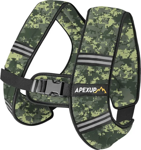 Miniatura 29 de APEXUP - Chaleco con peso de 5, 10, 15, 20, 25 y 30 libras para hombre y mujer, con rayas reflectantes, equipo para entrenamiento de fuerza y correr