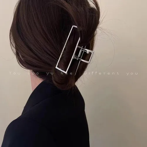 Miniatura 6 de Mehayi 3 PCS Pinzas de Garra de Metal Grandes para Cabello Grueso y Pesado, Pinzas de Cabello Grandes Antideslizantes Tipo Barrette con Mordaza
