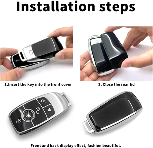 Miniatura 6 de Creativity Adecuado para llaves de Mercedes Benz. La caja de llaves de TPU suave avanzada es compatible con CLS CLA GLA AMG A C E S G GLC GLE GLS M