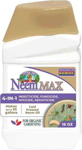 Miniatura 9 de Bonide Captain Jack's Neem Max, aceite de neem concentrado prensado en frío de 8 oz, insecticida, fungicida, miticida y nematicida multipropósito