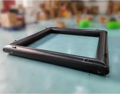 Miniatura 7 de Pista de carreras de coches de choque inflable adecuada para que los niños jueguen, solo tubo, fondo no incluido (Negro1-10 * 10 pies)