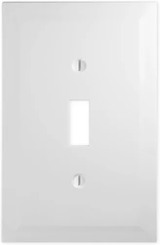 Miniatura 25 de Questech Cubiertas de tomacorrientes, placas de pared dúplex individuales, placas de interruptor de 1 banda, tamaño estándar, cubiertas de toma