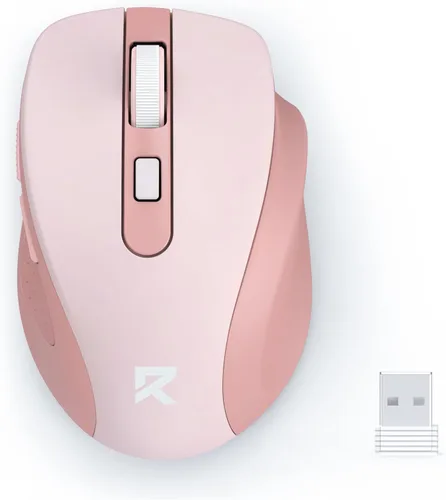 Miniatura 10 de Redragon Mouse inalámbrico BT5.0/3.0 y 2.4G, 6 botones, ratón Bluetooth de 4000 DPI de 5 niveles, batería de 18 meses, ratones ópticos portátiles