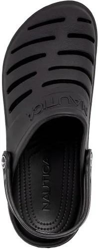 Miniatura 5 de Nautica Zuecos para hombre, sandalias deportivas deportivas, sin cordones con correa trasera ajustable, (zapatos de aguapantuflas peludas) River Edge