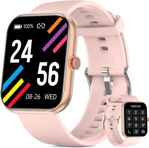 Miniatura 8 de Reloj inteligente para hombres y mujeres, rastreador de actividad física de 1.91 pulgadas con respuesta/hacer llamadas, IP68 impermeable, más de 110